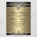 Search for pearl birthday invitations Black