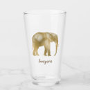 Search for elephant with glasses mugs Illustration