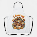 Search for pug love aprons Lover