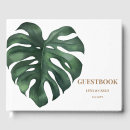 Search for tropical wedding guest books Monstera