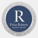 Search for blue glitter stickers Silver