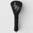 Search for music golf head covers Black