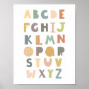 Search for alphabet nursery posters Gender neutral