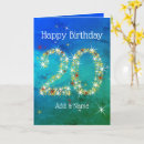 Search for 20th birthday cards Twenty