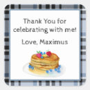 Search for pancake party stickers Blue