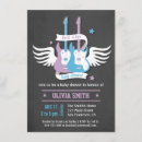 Search for rock and roll baby shower invitations Rock a bye