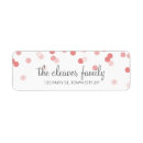 Search for confetti wedding return address labels Festive