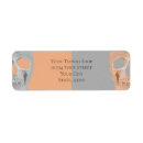 Search for tan return address labels Vintage