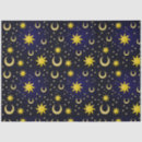 Search for moon and stars tissue paper Gold