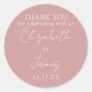 Search for pink wedding stickers Dusty rose pink