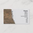 Search for bricklaying business cards Brick wall