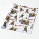 Search for motorcycle christmas wrapping paper Xmas