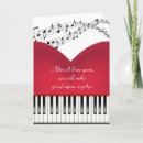 Search for musical heart cards Piano