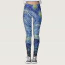 Search for van gogh starry night leggings Blue