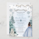 Search for ice blue and silver invitations Glitter