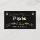 Search for fortune teller business cards Black and gold