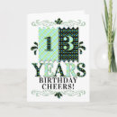 Search for 13th for boy birthday cards Thirteen