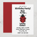 Search for ladybug party invitations For her
