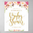 Search for floral baby shower welcome signs Pink flowers