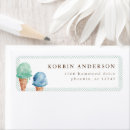 Search for ice cream return address labels Simple