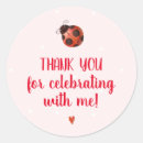 Search for ladybug party stickers Girl