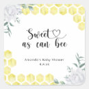 Search for honey bees on comb stickers Watercolor