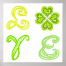 Search for clover posters 4 leaf clover