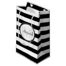 Search for wide gift bags Black and white stripes