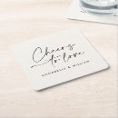 Search for favor wedding coasters Cheers to love