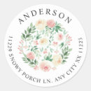 Search for floral bridal address stickers Greenery