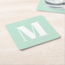 Search for mint green coasters Initial