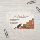Search for masonry business cards Brick layer