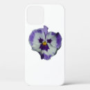 Search for purple pansies iphone cases White