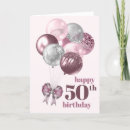 Search for balloons on 50th birthday cards Modern