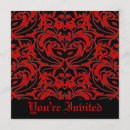 Search for red masquerade mask invitations Black