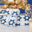 Search for blue star wrapping paper Star of david