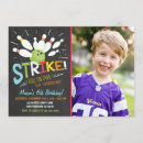Search for blue and orange birthday invitations Bowling party