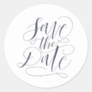 Search for black save the date stickers Hand lettered