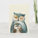 Search for owl mothers day cards Watercolor