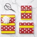 Search for red and yellow stripes wrapping paper Striped