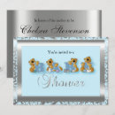 Search for damask baby boy shower invitations Floral