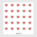 Search for little red stickers Cute