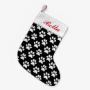 Search for black and white dog christmas stockings Pet