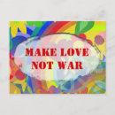 Search for love and war postcards Rainbow