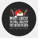 Search for asleep stickers Santa
