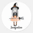 Search for witch on broom stickers Girly