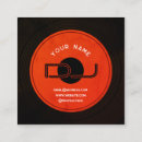 Search for vinyl record business cards Producer