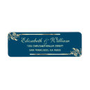 Search for blue gold return address labels Botanical