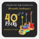 Search for 40 birthday stickers Gold and black