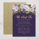 Search for purple anniversary invitations Glitter